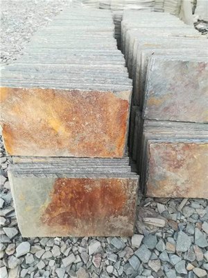 天然页岩文化石马赛克拼花与流水石 加工与安装设计全解析