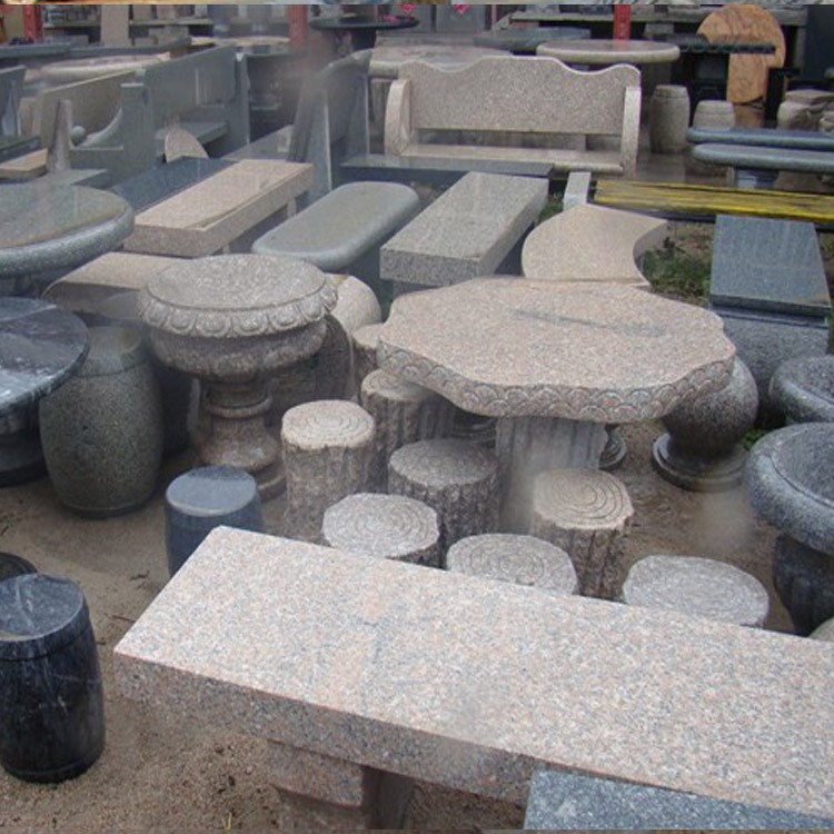 异形石材加工艺术 花岗岩异型石材、雕刻与石桌石椅的精致工艺